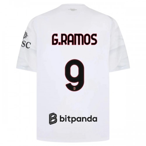 Camisola AC Milan G. Ramos 9 Homen Equipamento 2ª 2026-27 Camisola AC Milan G. Ramos 9 Homen Equipamento 2ª 2026-27
