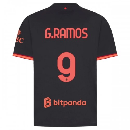 Camisola AC Milan G. Ramos 9 Homen Equipamento 3ª 2026-27 Camisola AC Milan G. Ramos 9 Homen Equipamento 3ª 2026-27