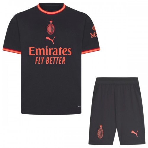 Camisola + Calções AC Milan Criança Equipamento 3ª 2026-27 Camisola + Calções AC Milan Criança Equipamento 3ª 2026-27