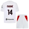 Camisola + Calções AC Milan Modrić 14 Criança Equipamento 2ª 2026-27 Camisola + Calções AC Milan Modrić 14 Criança Equipamento 2ª 2026-27