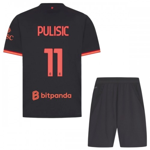 Camisola + Calções AC Milan Pulisic 11 Criança Equipamento 3ª 2026-27 Camisola + Calções AC Milan Pulisic 11 Criança Equipamento 3ª 2026-27