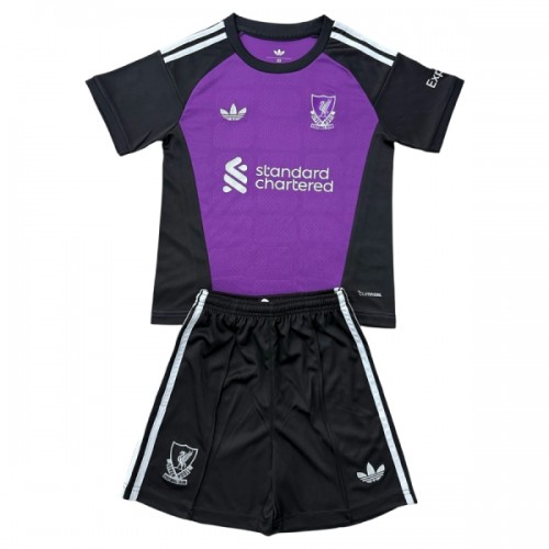 Camisola + Calções Guarda-Redes Liverpool Criança 2026-27 Roxo Camisola + Calções Guarda-Redes Liverpool Criança 2026-27 Roxo