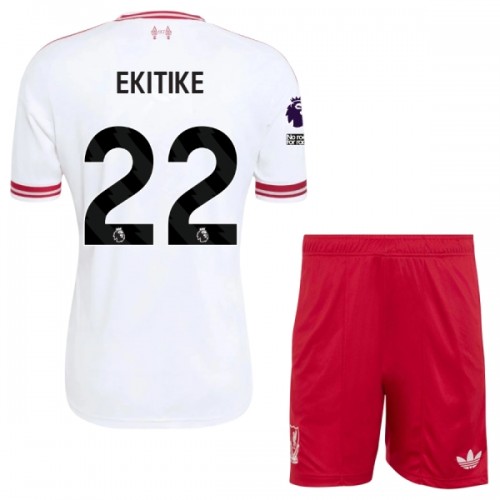 Camisola + Calções Liverpool Ekitike 22 Criança Equipamento 2ª 2026-27 Camisola + Calções Liverpool Ekitike 22 Criança Equipamento 2ª 2026-27