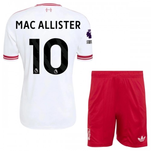 Camisola + Calções Liverpool Mac Allister 10 Criança Equipamento 2ª 2026-27 Camisola + Calções Liverpool Mac Allister 10 Criança Equipamento 2ª 2026-27
