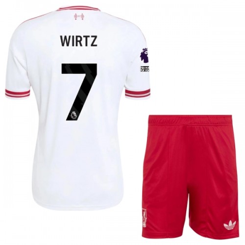 Camisola + Calções Liverpool Wirtz 7 Criança Equipamento 2ª 2026-27 Camisola + Calções Liverpool Wirtz 7 Criança Equipamento 2ª 2026-27