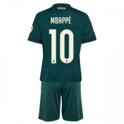 Camisola + Calções Real Madrid Mbappé 10 Criança Equipamento 2ª 2026-27 Camisola + Calções Real Madrid Mbappé 10 Criança Equipamento 2ª 2026-27