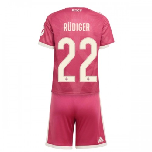 Camisola + Calções Real Madrid Rudiger 22 Criança Equipamento 3ª 2026-27 Camisola + Calções Real Madrid Rudiger 22 Criança Equipamento 3ª 2026-27