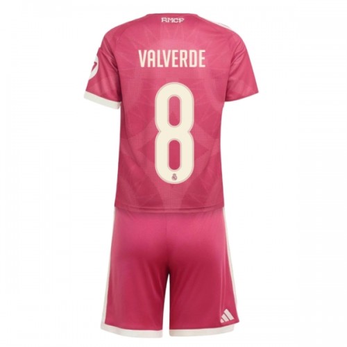 Camisola + Calções Real Madrid Valverde 8 Criança Equipamento 3ª 2026-27 Camisola + Calções Real Madrid Valverde 8 Criança Equipamento 3ª 2026-27