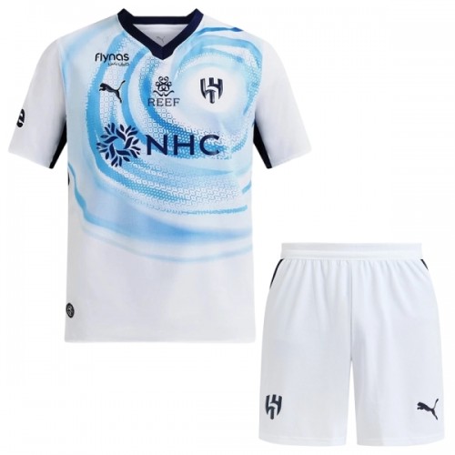 Camisola + Calções Al Hilal SFC Criança Equipamento 2ª 2026-27 Camisola + Calções Al Hilal SFC Criança Equipamento 2ª 2026-27