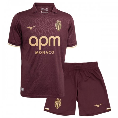 Camisola + Calções AS Monaco Criança Equipamento 2ª 2026-27 Camisola + Calções AS Monaco Criança Equipamento 2ª 2026-27
