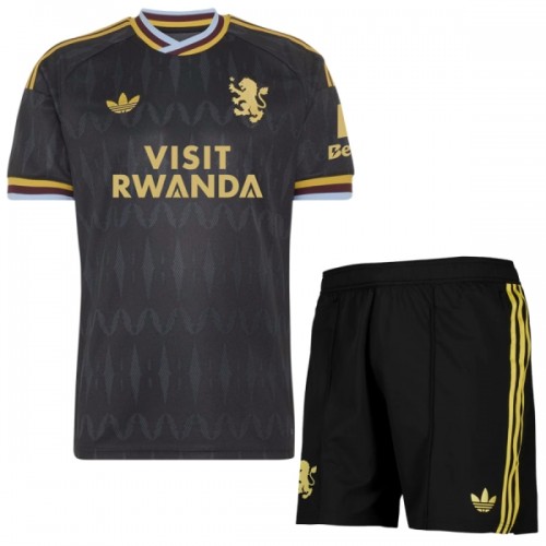 Camisola + Calções Aston Villa Criança Equipamento 2ª 2026-27 Camisola + Calções Aston Villa Criança Equipamento 2ª 2026-27