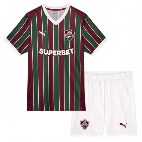Camisola + Calções Fluminense FC Criança Equipamento 1ª 2026-27 Camisola + Calções Fluminense FC Criança Equipamento 1ª 2026-27
