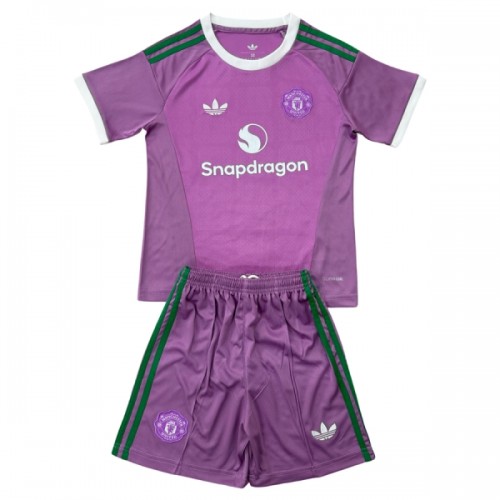 Camisola + Calções Guarda-Redes Manchester United Criança Equipamento 2ª 2026-27 Camisola + Calções Guarda-Redes Manchester United Criança Equipamento 2ª 2026-27