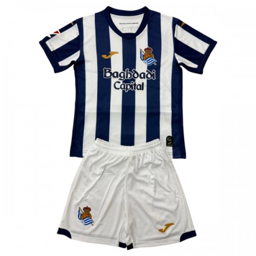 Camisola + Calções Real Sociedad Criança Equipamento 1ª 2026-27 Camisola + Calções Real Sociedad Criança Equipamento 1ª 2026-27
