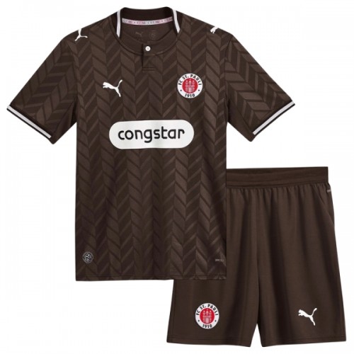 Camisola + Calções St Pauli Criança Equipamento 1ª 2026-27 Camisola + Calções St Pauli Criança Equipamento 1ª 2026-27