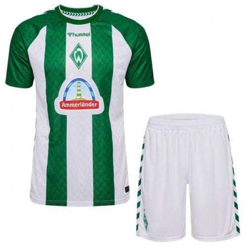 Camisola + Calções Werder Bremen Criança Equipamento 1ª 2026-27 Camisola + Calções Werder Bremen Criança Equipamento 1ª 2026-27
