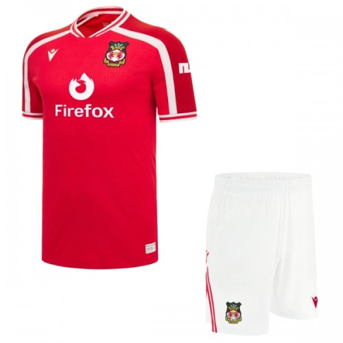 Camisola + Calções Wrexham Criança Equipamento 1ª 2026-27 Camisola + Calções Wrexham Criança Equipamento 1ª 2026-27