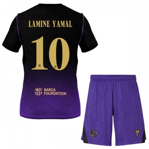 Camisola + Calções FC Barcelona Lamine Yamal 10 Criança Equipamento 2ª 2026-27 Camisola + Calções FC Barcelona Lamine Yamal 10 Criança Equipamento 2ª 2026-27