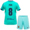 Camisola + Calções FC Barcelona Pedri 8 Criança Equipamento 3ª 2026-27