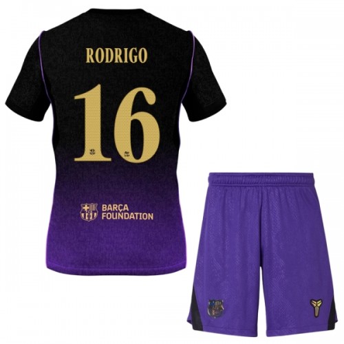 Camisola + Calções FC Barcelona Rodrigo 16 Criança Equipamento 2ª 2026-27 Camisola + Calções FC Barcelona Rodrigo 16 Criança Equipamento 2ª 2026-27