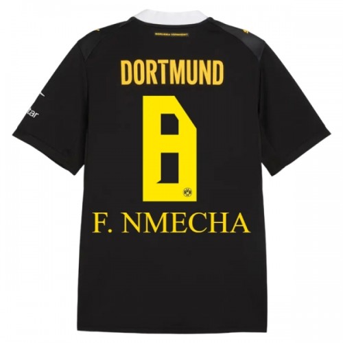 Camisola Borussia Dortmund F. Nmecha 8 Homen Equipamento 2ª 2026-27 Camisola Borussia Dortmund F. Nmecha 8 Homen Equipamento 2ª 2026-27