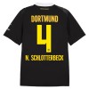 Camisola Borussia Dortmund N. Schlotterbeck 4 Homen Equipamento 2ª 2026-27 Camisola Borussia Dortmund N. Schlotterbeck 4 Homen Equipamento 2ª 2026-27