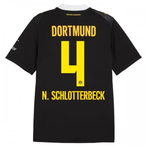 Camisola Borussia Dortmund N. Schlotterbeck 4 Homen Equipamento 2ª 2026-27 Camisola Borussia Dortmund N. Schlotterbeck 4 Homen Equipamento 2ª 2026-27