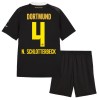 Camisola + Calções Borussia Dortmund N. Schlotterbeck 4 Criança Equipamento 2ª 2026-27 Camisola + Calções Borussia Dortmund N. Schlotterbeck 4 Criança Equipamento 2ª 2026-27