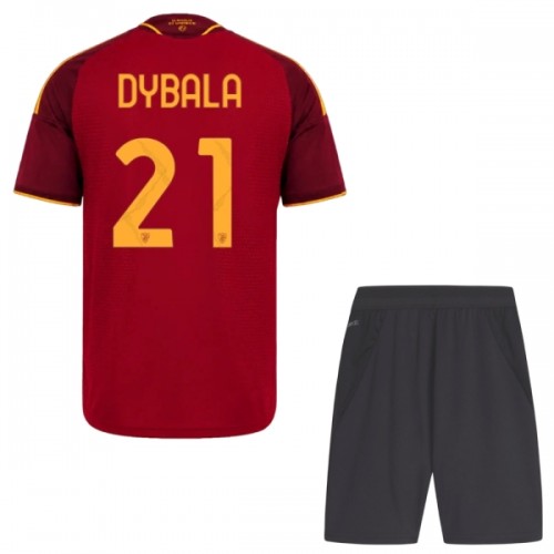 Camisola + Calções AS Roma Dybala 21 Criança Equipamento 1ª 2026-27 Camisola + Calções AS Roma Dybala 21 Criança Equipamento 1ª 2026-27