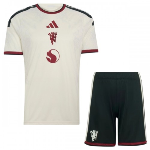 Camisola + Calções Manchester United Criança Equipamento 3ª 2026-27 Camisola + Calções Manchester United Criança Equipamento 3ª 2026-27