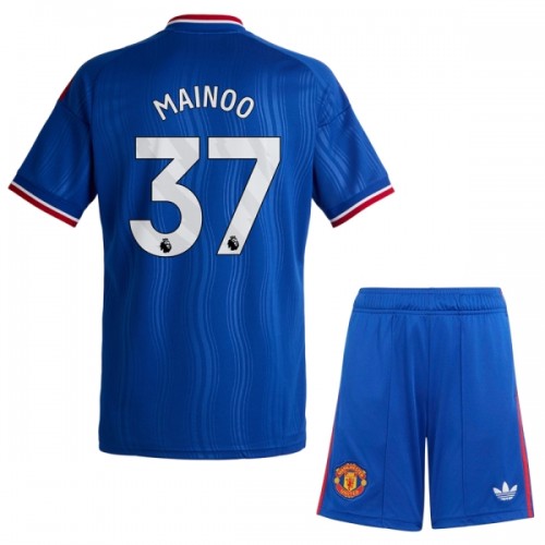 Camisola + Calções Manchester United Mainoo 37 Criança Equipamento 2ª 2026-27 Camisola + Calções Manchester United Mainoo 37 Criança Equipamento 2ª 2026-27