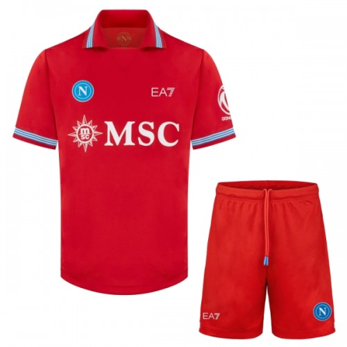 Camisola + Calções SSC Napoli Criança Equipamento 3ª 2026-27 Camisola + Calções SSC Napoli Criança Equipamento 3ª 2026-27