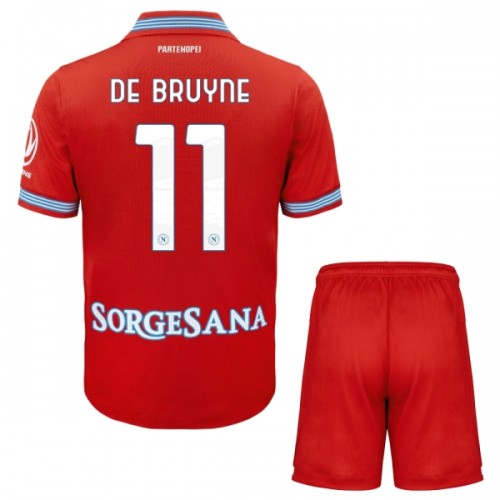 Camisola + Calções SSC Napoli De Bruyne 11 Criança Equipamento 3ª 2026-27 Camisola + Calções SSC Napoli De Bruyne 11 Criança Equipamento 3ª 2026-27