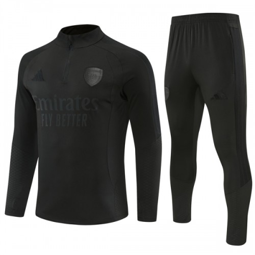 Arsenal Homen Conjunto de Moletom de Treino Quarto-Zíper 2026-27 Preta Arsenal Homen Conjunto de Moletom de Treino Quarto-Zíper 2026-27 Preta