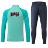 Barcelona Homen Conjunto de Moletom de Treino Quarto-Zíper 2026-27 Verde