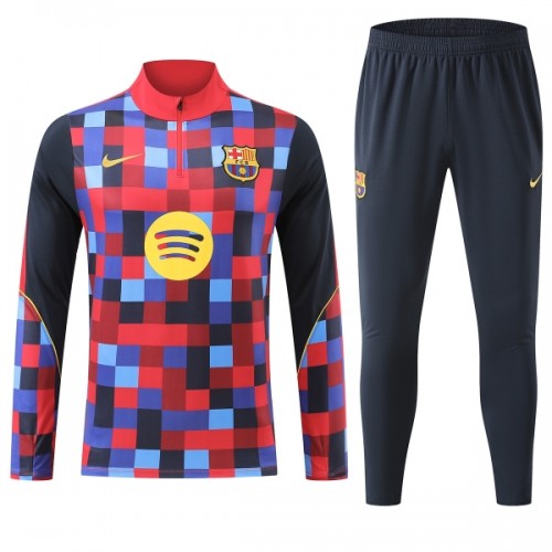 Barcelona Homen Conjunto de Moletom de Treino Quarto-Zíper 2026-27 Vermelha Barcelona Homen Conjunto de Moletom de Treino Quarto-Zíper 2026-27 Vermelha