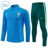 Brasil Criança Conjunto de Moletom de Treino Quarto-Zíper 2026-27 Azul Brasil Criança Conjunto de Moletom de Treino Quarto-Zíper 2026-27 Azul