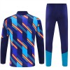 Espanha Homen Conjunto de Moletom de Treino Quarto-Zíper 2026-27 Azul