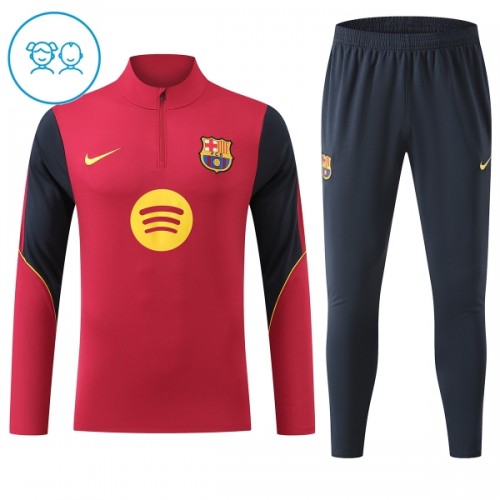 FC Barcelona Criança Conjunto de Moletom de Treino Quarto-Zíper 2026-27 Vermelha FC Barcelona Criança Conjunto de Moletom de Treino Quarto-Zíper 2026-27 Vermelha