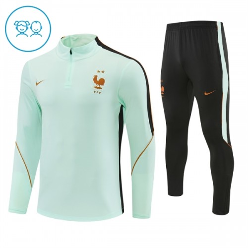França Criança Conjunto de Moletom de Treino Quarto-Zíper 2026-27 Branca França Criança Conjunto de Moletom de Treino Quarto-Zíper 2026-27 Branca