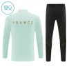 França Criança Conjunto de Moletom de Treino Quarto-Zíper 2026-27 Branca