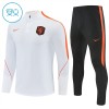 Holanda Criança Conjunto de Moletom de Treino Quarto-Zíper 2026-27 Branca