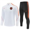 Holanda Homen Conjunto de Moletom de Treino Quarto-Zíper 2026-27 Branca