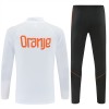 Holanda Homen Conjunto de Moletom de Treino Quarto-Zíper 2026-27 Branca