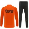 Holanda Homen Conjunto de Moletom de Treino Quarto-Zíper 2026-27 Laranja