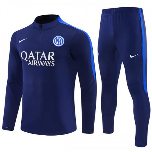 Inter Milan Homen Conjunto de Moletom de Treino Quarto-Zíper 2026-27 Azul Inter Milan Homen Conjunto de Moletom de Treino Quarto-Zíper 2026-27 Azul