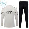 Manchester City Criança Conjunto de Moletom de Treino Quarto-Zíper 2026-27 Cinza