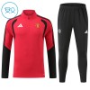 Manchester United Criança Conjunto de Moletom de Treino Quarto-Zíper 2026-27 Vermelha Manchester United Criança Conjunto de Moletom de Treino Quarto-Zíper 2026-27 Vermelha