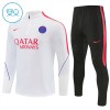 Paris Saint-Germain Criança Conjunto de Moletom de Treino Quarto-Zíper 2026-27 Branca Paris Saint-Germain Criança Conjunto de Moletom de Treino Quarto-Zíper 2026-27 Branca