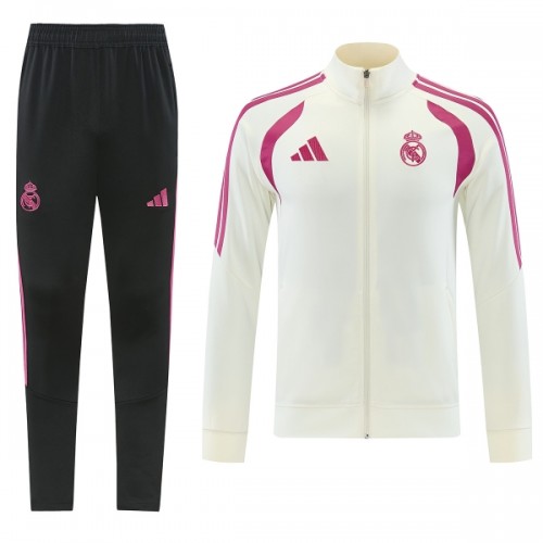 Real Madrid Homen Casaco de Treino Conjunto 2026-27 Branca Real Madrid Homen Casaco de Treino Conjunto 2026-27 Branca